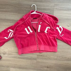 RARE Juicy Couture Black Label, velour zip up